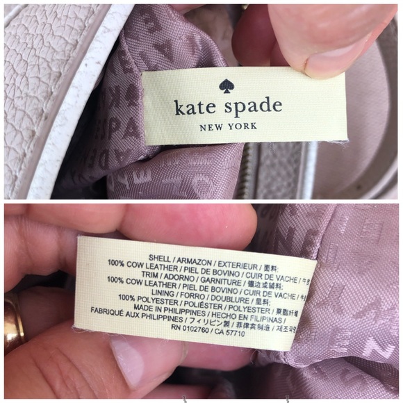 Kate Spade Pebble Leather Light Flesh Adjustable Strap Crossbody Bag 9”x10”x2” - Picture 10 of 16